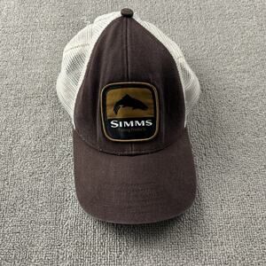 Simms Hat Adult One Size Mesh Adjustable Cap Casual Fishing Active Men's